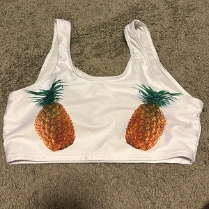 Pineapple Swimsuit Top